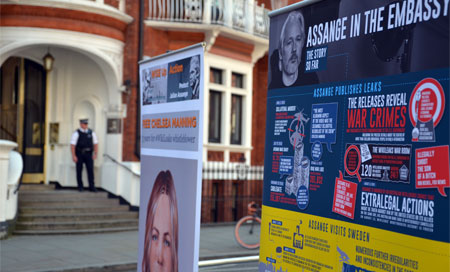 Assange, tres años de “refugio voluntario”